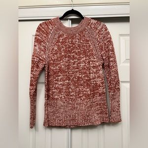 Marled rust sweater